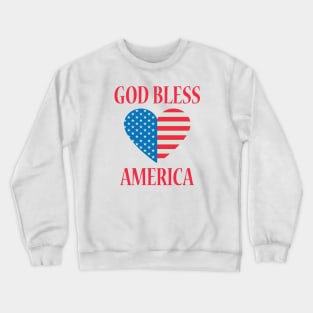 God Bless America Fourth of July Celebration Crewneck Sweatshirt